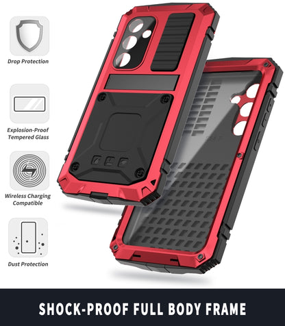 For Samsung Galaxy S24+ 5G R-JUST Life Waterproof Dustproof Shockproof Phone Case(Red) - Galaxy S24+ 5G Cases by R-JUST | Online Shopping South Africa | PMC Jewellery