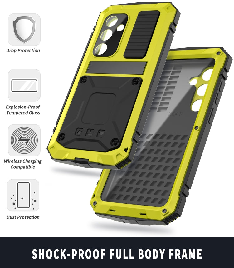 For Samsung Galaxy S24+ 5G R-JUST Life Waterproof Dustproof Shockproof Phone Case(Yellow) - Galaxy S24+ 5G Cases by R-JUST | Online Shopping South Africa | PMC Jewellery