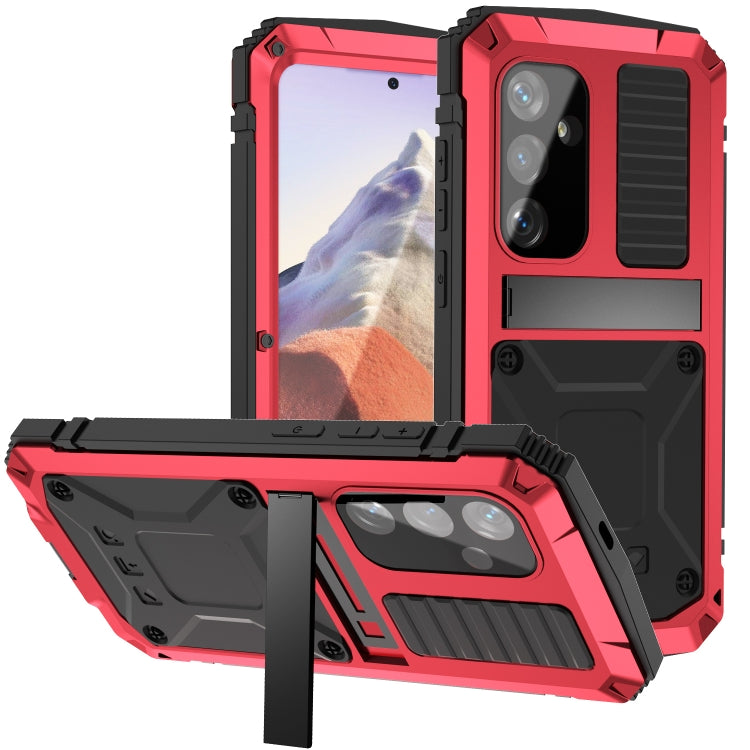 For Samsung Galaxy S24 5G R-JUST Life Waterproof Dustproof Shockproof Phone Case(Red) - Galaxy S24 5G Cases by R-JUST | Online Shopping South Africa | PMC TechLife | Buy Now Pay Later Mobicred