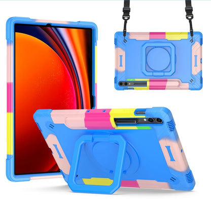 For Samsung Galaxy Tab S9 FE+ / S9+ Handle Robot Silicone Hybrid PC Tablet Case(Camouflage Blue) - Galaxy Tab S9+ Cases by PMC Jewellery | Online Shopping South Africa | PMC Jewellery | Buy Now Pay Later Mobicred