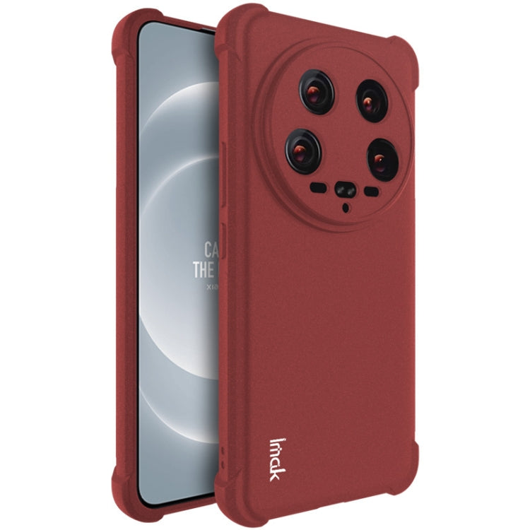 For Xiaomi 14 Ultra 5G imak Shockproof Airbag TPU Phone Case(Matte Red) - free shipping - PMC Jewellery - Order now!