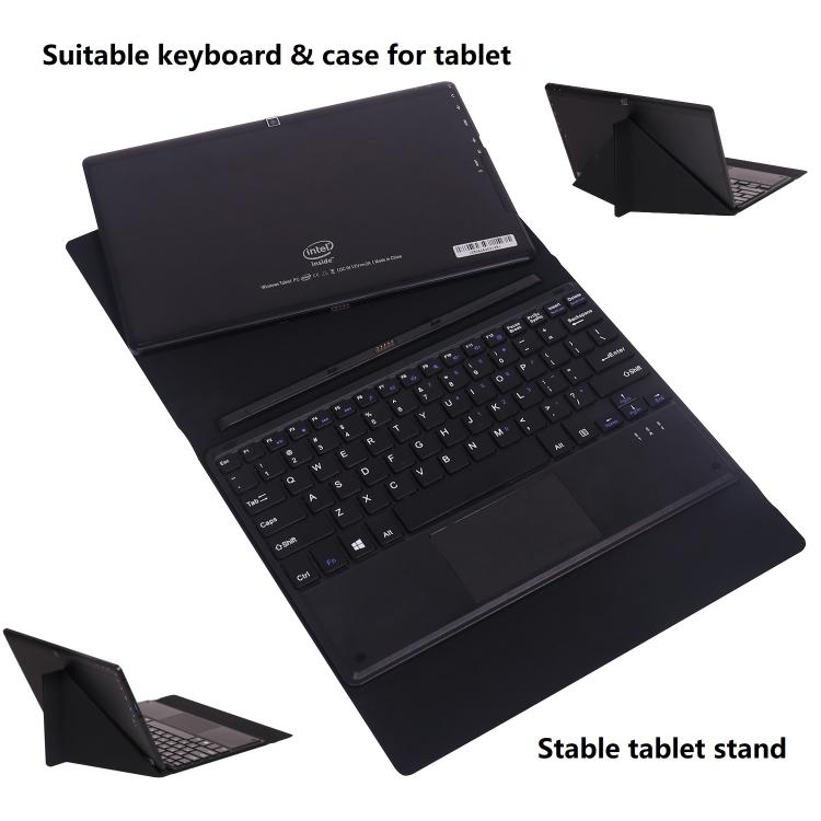 HONGSAMDE 10.1 inch 2 in 1 Tablet PC, 6GB+64GB, Windows 11, Intel Celeron J4105 Quad Core with Keyboard(Black) - free shipping - PMC TechLife - Order now!