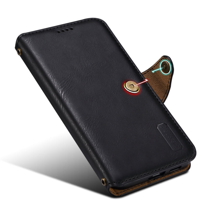 For Samsung Galaxy S24+ 5G Denior Cowhide Texture Wallet Style Leather Phone Case(Black) - Galaxy S24+ 5G Cases by Denior | Online Shopping South Africa | PMC Jewellery | Buy Now Pay Later Mobicred