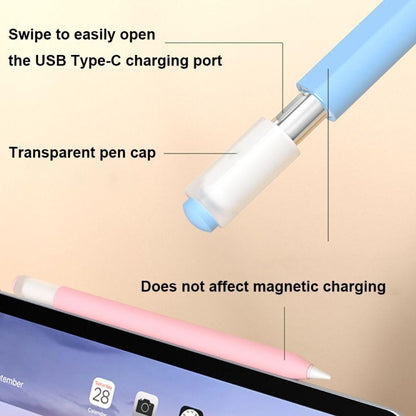 For Apple Pencil (USB-C) Jelly Silicone Stylus Pen Protective Cover(White) - Pencil Accessories by PMC Jewellery | Online Shopping South Africa | PMC Jewellery | Buy Now Pay Later Mobicred