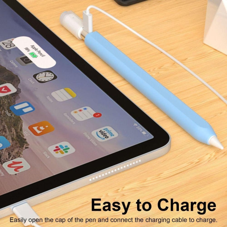 For Apple Pencil (USB-C) Jelly Silicone Stylus Pen Protective Cover(Grey) - free shipping - PMC Jewellery - Order now!