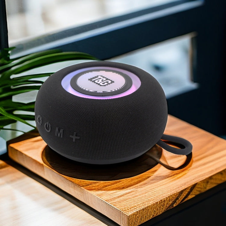 T&G TG-411 Portable Outdoor TWS Wireless Bluetooth Speaker with RGB Colorful Light(Black) - free shipping - PMC Jewellery - Order now!