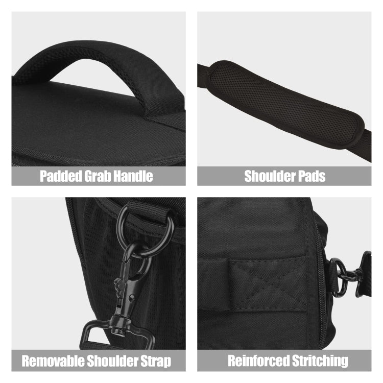 Cwatcun D67 Crossbody Camera Bag Photography Lens Shoulder Bag, Size:36 x 21 x 24cm XL(Black) - free shipping - PMC TechLife - Order now!