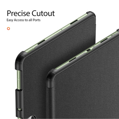 For OnePlus Pad Go/OPPO Pad Air2 DUX DUCIS Domo Series Magnetic Flip Leather Tablet Case(Black) - Others by DUX DUCIS | Online Shopping South Africa | PMC Jewellery | Buy Now Pay Later Mobicred