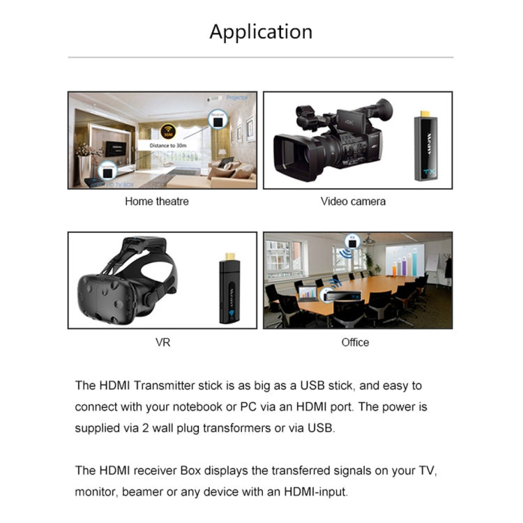 Measy W2H Nano 1080P HDMI 1.4 3D Wireless HDMI Audio Video Transmitter Receiver Extender, Transmission Distance: 30m, US Plug - free shipping - PMc TechLife - Order now!