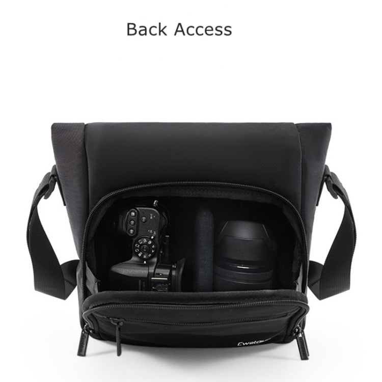 Cwatcun D103 Crossbody Camera Bag Photography Lens Shoulder Bag, Size:22.5 x 19.5 x 8cm(Black) - free shipping - PMC TechLife - Order now!