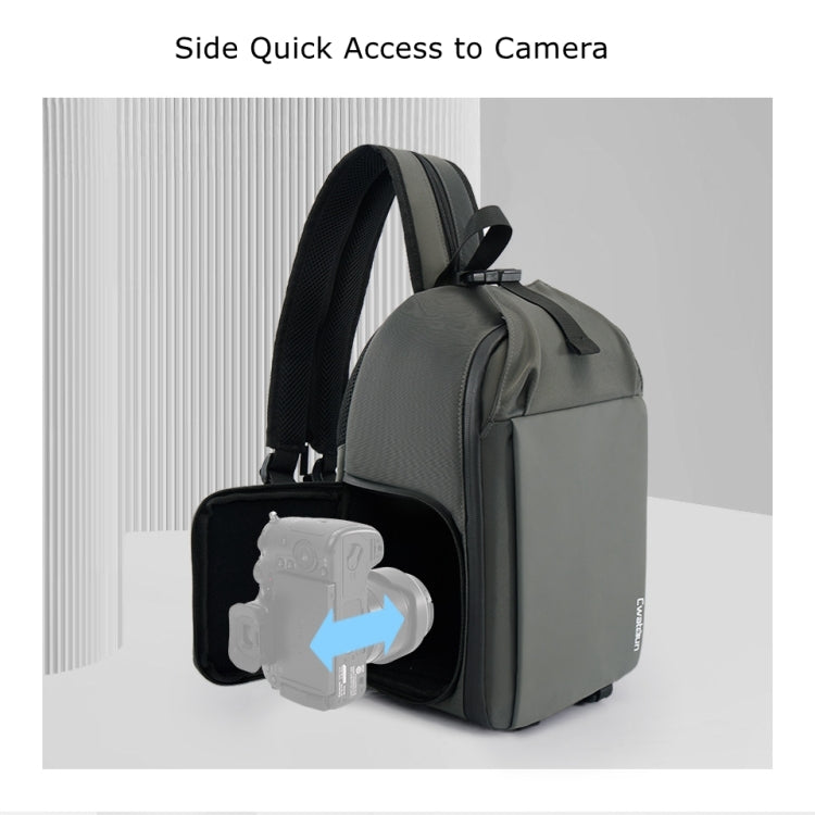 Cwatcun D107 Large Capacity Photography Backpack Shoulders Laptop Camera Bag, Size:22 x 36 x 16cm(Grey) - free shipping - PMC TechLife - Order now!