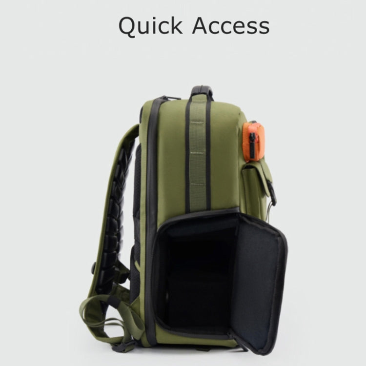 Cwatcun D117 Large Capacity Photography Backpack Shoulders Laptop Camera Bag, Size:43.3 x 33 x 13cm(Army Green) - free shipping - PMC TechLife - Order now!