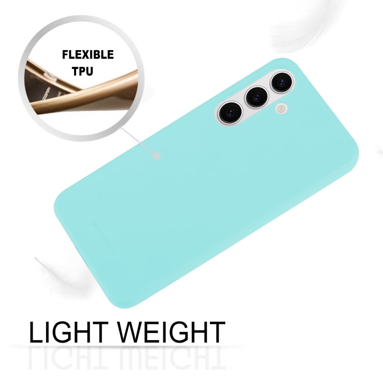 For Samsung Galaxy S24 5G GOOSPERY SOFT FEELING Liquid TPU Soft Phone Case(Mint Green) - Galaxy S24 5G Cases by GOOSPERY | Online Shopping South Africa | PMC Jewellery | Buy Now Pay Later Mobicred