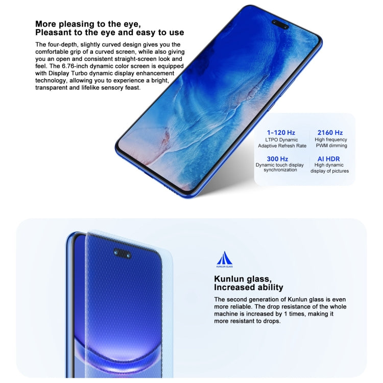 Huawei nova 12 Ultra, 12GB+1TB, Screen Fingerprint Identification, 6.76 inch HarmonyOS 4.0 Octa Core, Network: 4G, NFC, OTG, Not Support Google Play(Blue) - Huawei Mate & P by Huawei | Online Shopping South Africa | PMC Jewellery