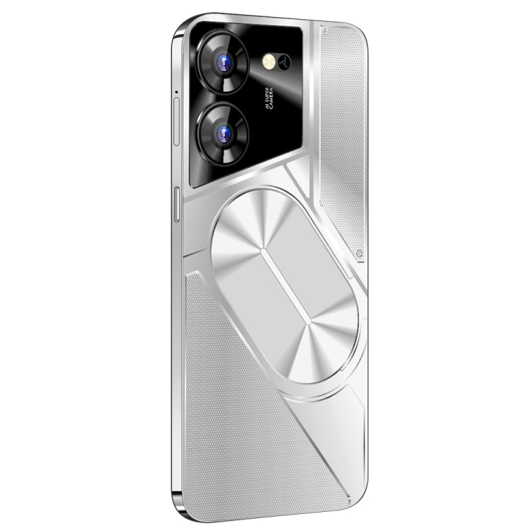 Povo5pro / PU31, 3GB+32GB, 6.53 inch Face Identification Android 8.1 MTK6753 Octa Core, Network: 4G, AI GPT4, Dual SIM(Silver) - free shipping - PMC TechLife - Order now!
