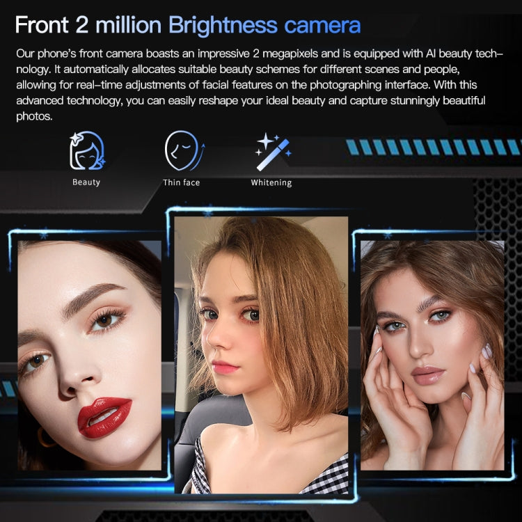 Povo5pro / PU31, 3GB+32GB, 6.53 inch Face Identification Android 8.1 MTK6753 Octa Core, Network: 4G, AI GPT4, Dual SIM(Black) -  by PMC TechLife | Online Shopping South Africa | PMC TechLife