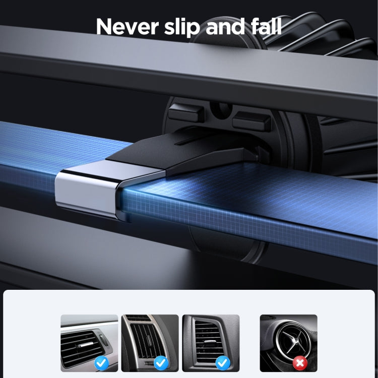JOYROOM JR-ZS240 Pro Magnetic Wireless Car Air Outlet Charger(Black) - Wireless Charger Holders by JOYROOM | Online Shopping South Africa | PMC TechLife | Buy Now Pay Later Mobicred