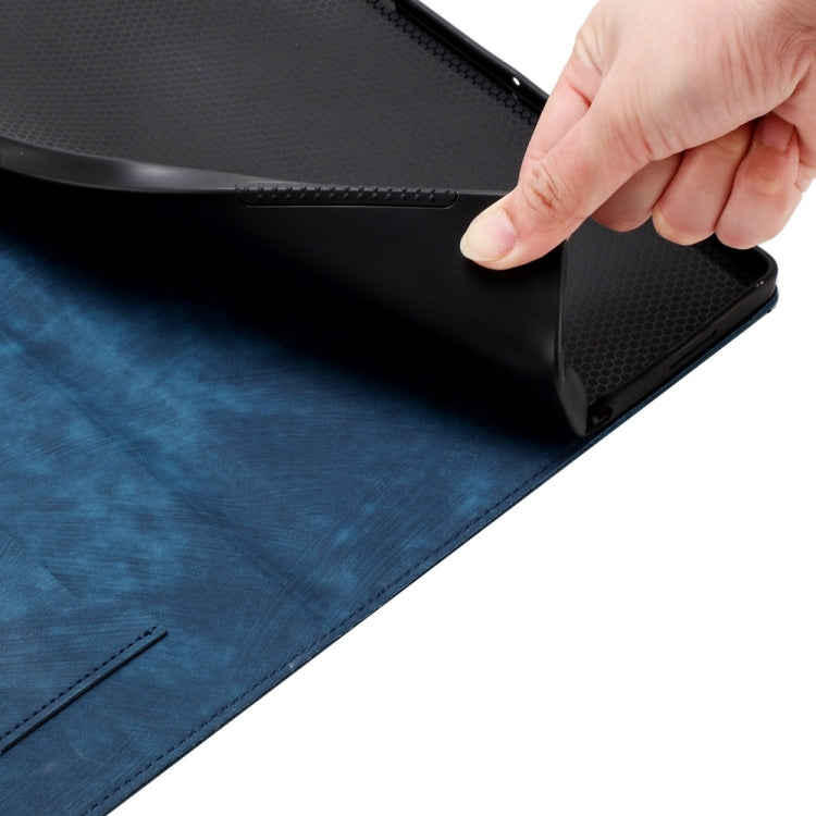 For iPad Air 13 2024 / Air 13 2025 Butterfly Cat Embossing Leather Tablet Case(Dark Blue) - free shipping - PMC TechLife - Order now!