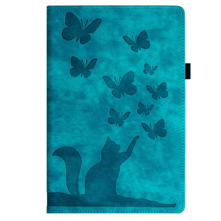 For iPad Air 13 2024 / Air 13 2025 Butterfly Cat Embossing Leather Tablet Case(Sky Blue) - free shipping - PMC TechLife - Order now!