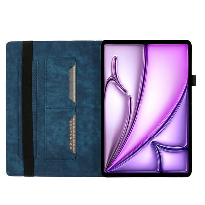 For iPad Air 11 2024 / Pro 11 2021 / 2020 Butterfly Cat Embossing Leather Tablet Case(Dark Blue) - iPad Air 11 2024 Cases by PMC Jewellery | Online Shopping South Africa | PMC Jewellery | Buy Now Pay Later Mobicred