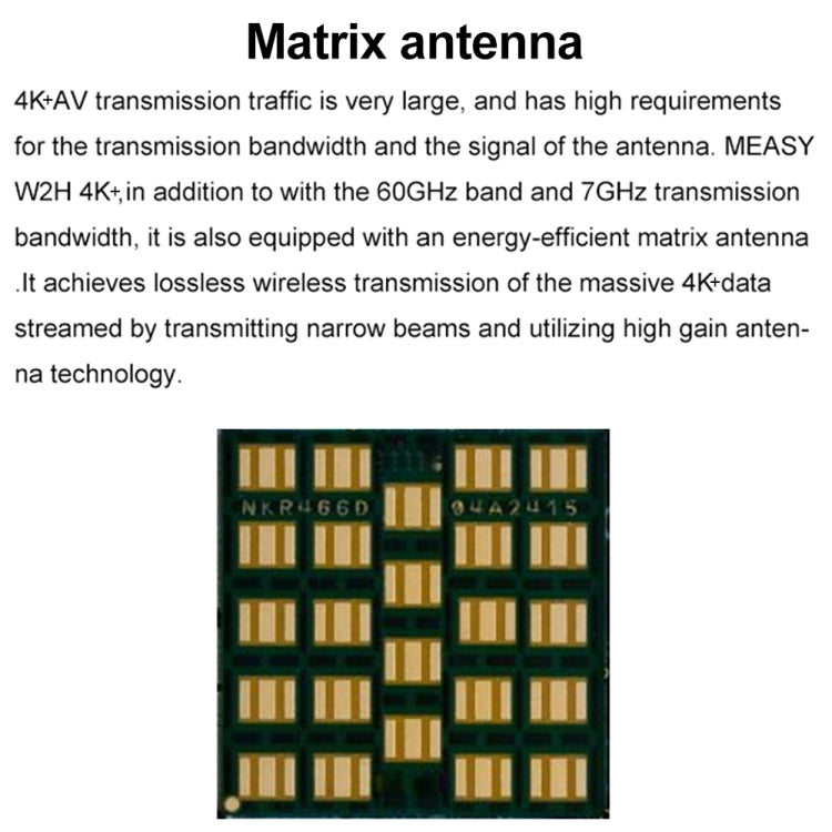 Measy W2H 60GHz 4K+ Ultra HD Wireless Transmission Kit, Transmission Distance: 50m(US Plug) - free shipping - PMC Jewellery - Order now!