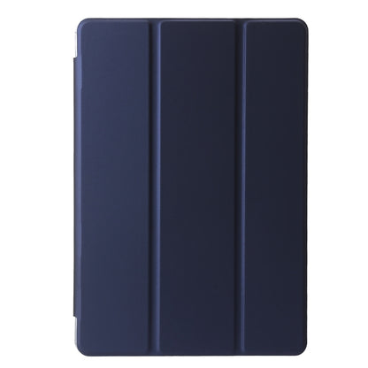 For Lenovo Tab M11 /Xiaoxin Pad 11 2024 Clear Acrylic 3-Fold Leather Tablet Case(Dark Blue) - Lenovo by PMC Jewellery | Online Shopping South Africa | PMC Jewellery | Buy Now Pay Later Mobicred