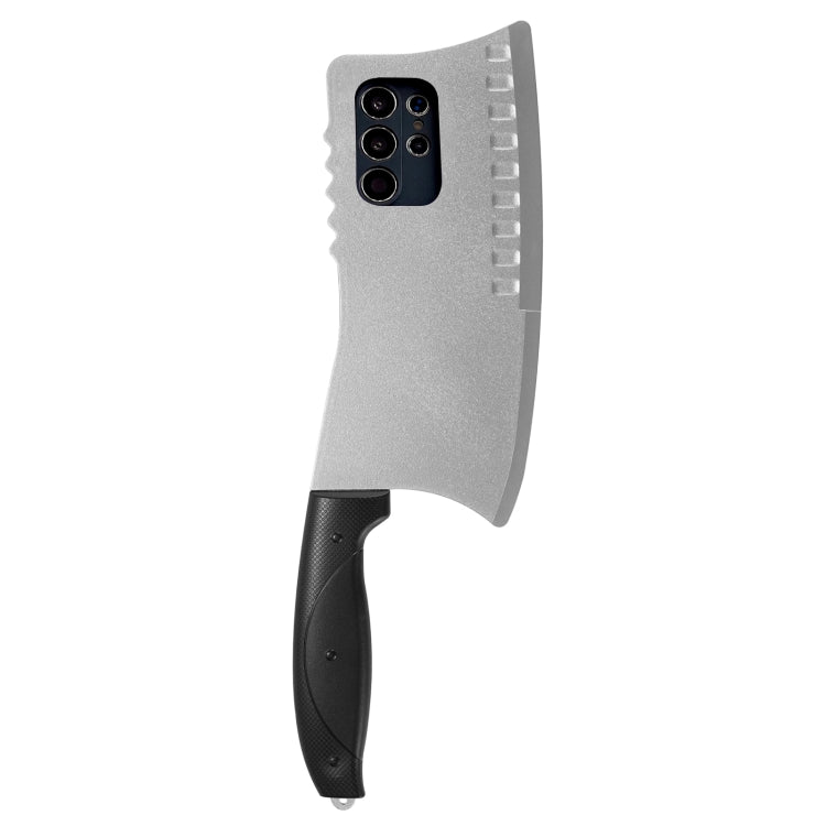 For Samsung Galaxy S23 Ultra 5G Simulated Kitchen Knife TPU + PC Phone Case(Silver) - Galaxy S23 Ultra 5G Cases by PMC TechLife | Online Shopping South Africa | PMC TechLife