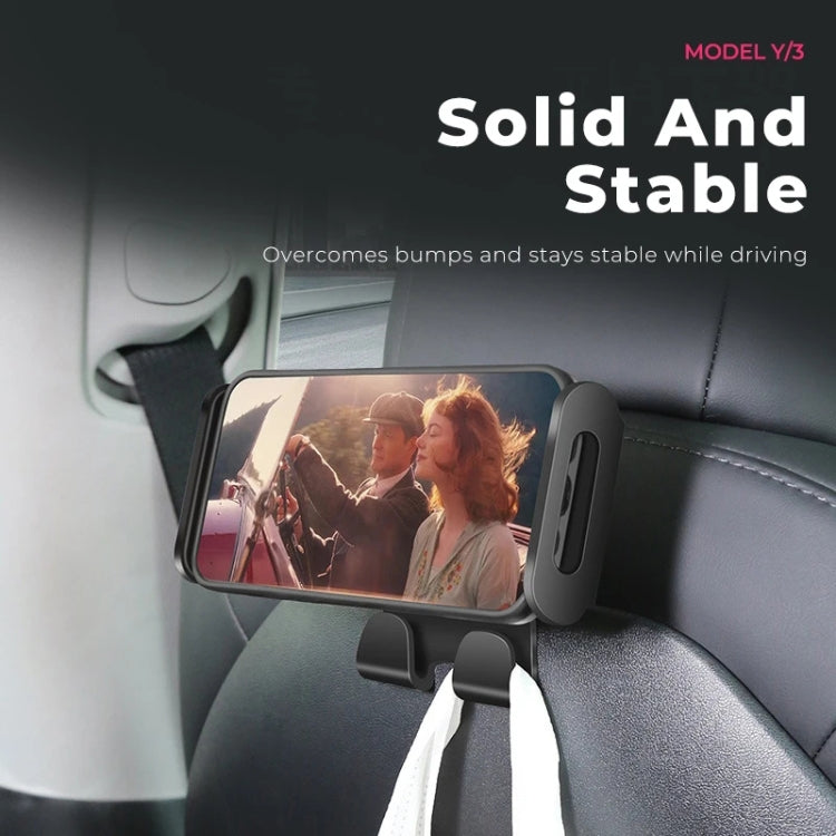 For Tesla Model 3 / Y Car Co-pilot Glove Box Hook Phone Tablet Holder, Style:Hook Base - Car Holders by PMC TechLife | Online Shopping South Africa | PMC TechLife | Buy Now Pay Later Mobicred