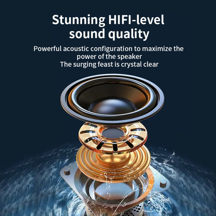 Oneder D3 Retro Leather Casing 30W Dual Units Wireless Bluetooth Speaker(Cyan) - free shipping - PMC Jewellery - Order now!