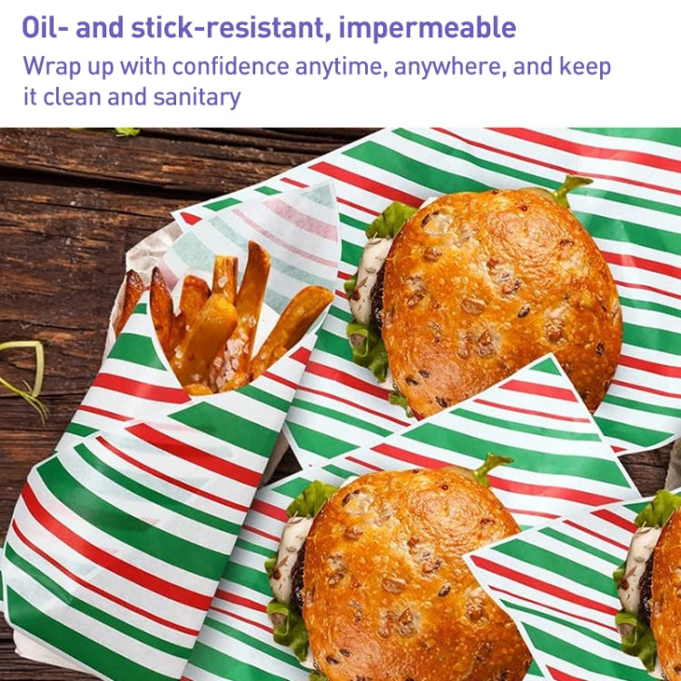 100sheets / Pack Striped Baking Greaseproof Paper Food Placemat Paper, size: 30x30cm(Blue) - Retail Packaging by PMc TechLife | Online Shopping South Africa | PMc TechLife | Buy Now Pay Later Mobicred