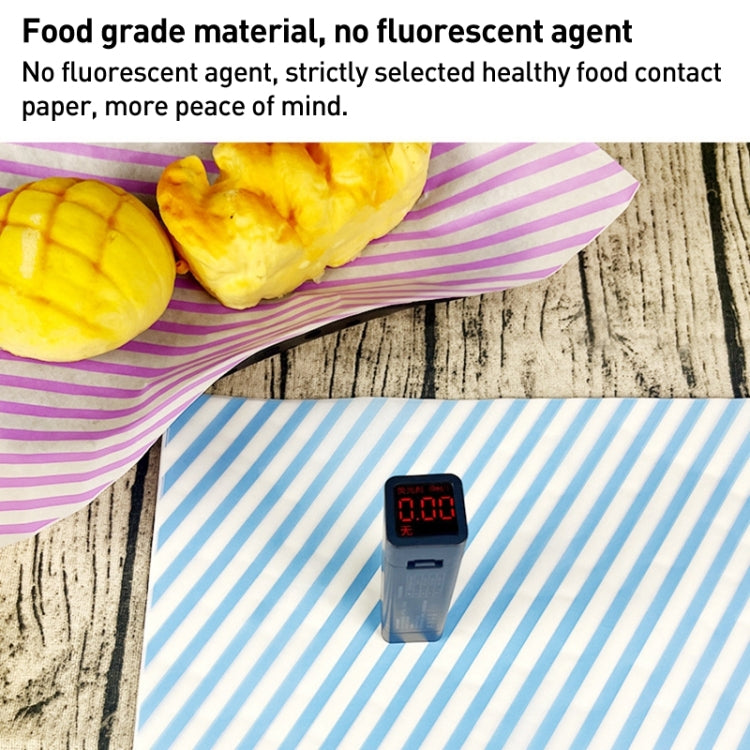 100sheets / Pack Striped Baking Greaseproof Paper Food Placemat Paper, size: 30x30cm(Black) - Retail Packaging by PMc TechLife | Online Shopping South Africa | PMc TechLife | Buy Now Pay Later Mobicred