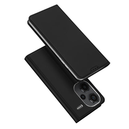 For Xiaomi Redmi Note 13 Pro+ 5G DUX DUCIS Skin Pro Series Flip Leather Phone Case(Black) - Note 13 Pro+ Cases by DUX DUCIS | Online Shopping South Africa | PMC Jewellery | Buy Now Pay Later Mobicred