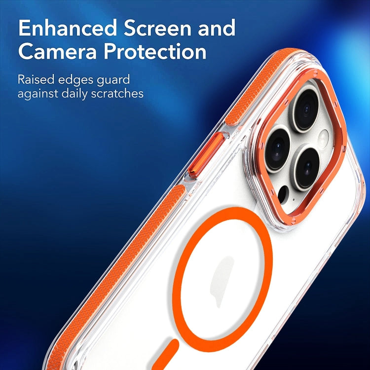 For iPhone 13 Pro Max Dual-Color Clear Acrylic Hybrid TPU MagSafe Phone Case(Grey) - iPhone 13 Pro Max Cases by PMC TechLife | Online Shopping South Africa | PMC TechLife