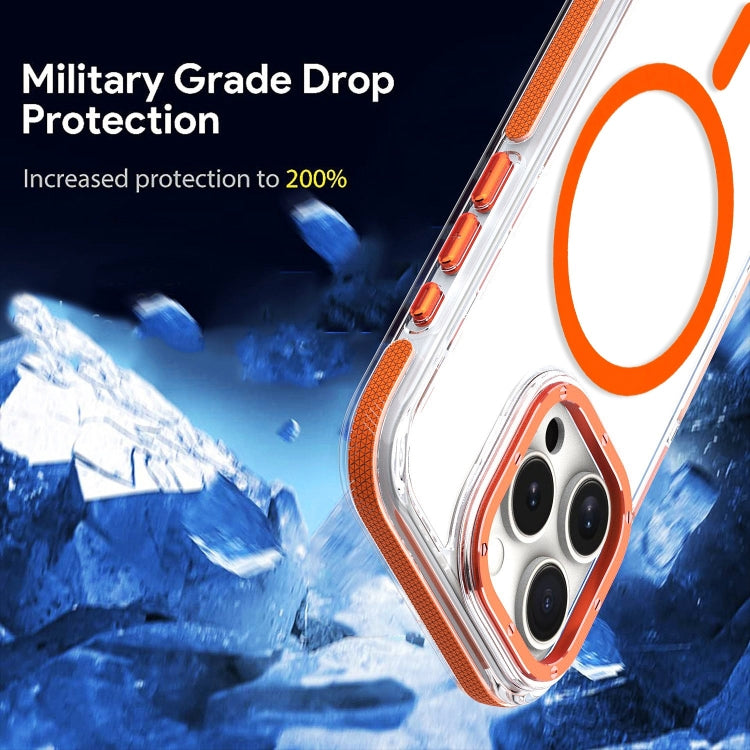 For iPhone 13 Pro Max Dual-Color Clear Acrylic Hybrid TPU MagSafe Phone Case(Grey) - iPhone 13 Pro Max Cases by PMC TechLife | Online Shopping South Africa | PMC TechLife