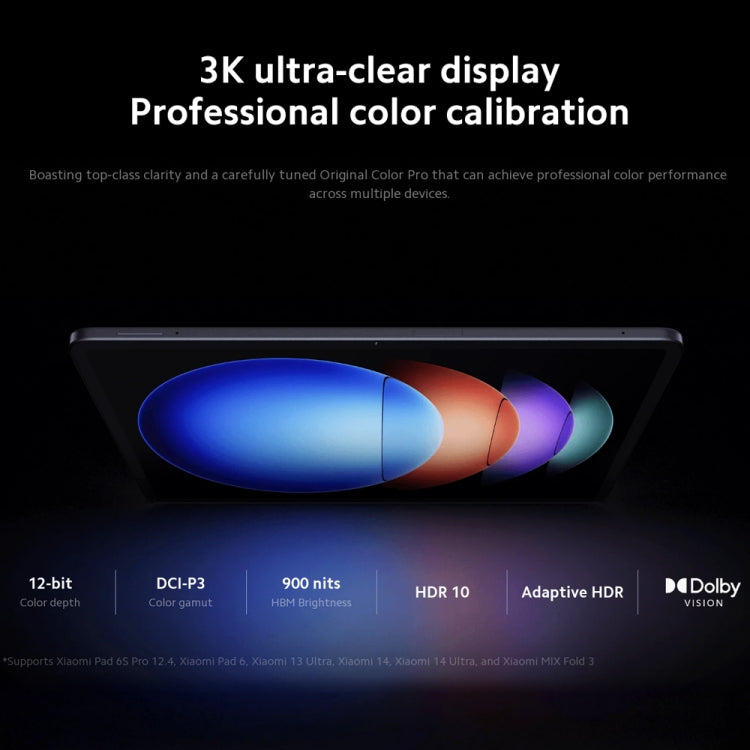 Xiaomi Pad 6S Pro 12.4 inch, 8GB+256GB, HyperOS Qualcomm Snapdragon 8 Gen2 Octa Core, 10000mAh Battery(Black) - free shipping - PMc TechLife - Order now!