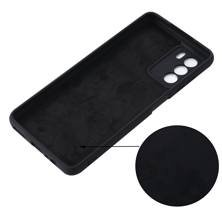 For ZTE Blade V40 Smart Pure Color Liquid Silicone Shockproof Phone Case(Black) - ZTE Cases by PMC Jewellery | Online Shopping South Africa | PMC Jewellery | Buy Now Pay Later Mobicred