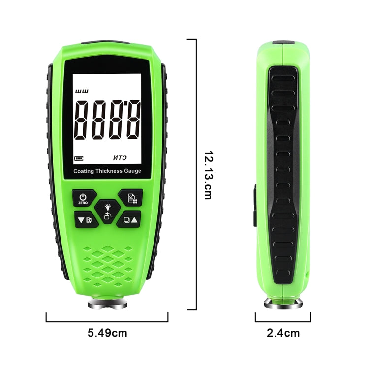 RZ859 Metal Coating Thickness Gauge(Green) - Coating Thickness Gauge by PMC Jewellery | Online Shopping South Africa | PMC Jewellery | Buy Now Pay Later Mobicred