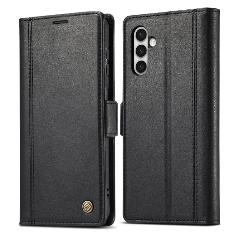 For Samsung Galaxy S24 LC.IMEEKE Skin-friendly Card Slots Leather Phone Case(Black) - Galaxy S24 5G Cases by LC.IMEEKE | Online Shopping South Africa | PMC Jewellery | Buy Now Pay Later Mobicred