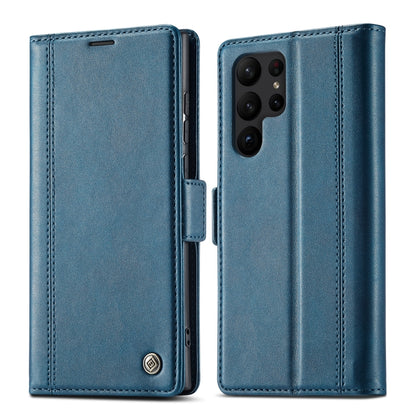 For Samsung Galaxy S24 Ultra LC.IMEEKE Skin-friendly Card Slots Leather Phone Case(Blue) - Galaxy S24 Ultra 5G Cases by LC.IMEEKE | Online Shopping South Africa | PMC Jewellery | Buy Now Pay Later Mobicred