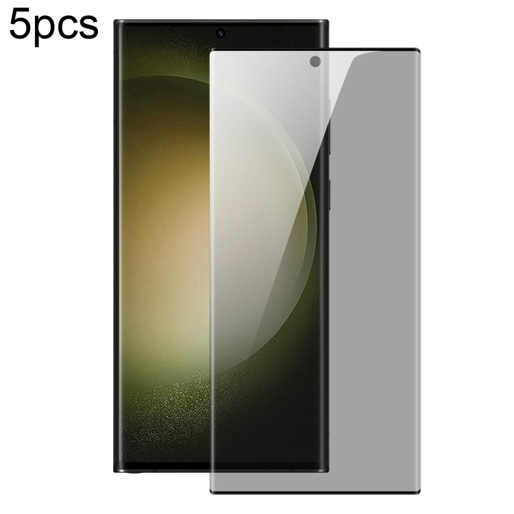 For Samsung Galaxy S22 Ultra 5G 5pcs DUX DUCIS 0.33mm 9H High Aluminum Anti-spy HD Tempered Glass Film - Galaxy S22 Ultra 5G Tempered Glass by DUX DUCIS | Online Shopping South Africa | PMC Jewellery | Buy Now Pay Later Mobicred