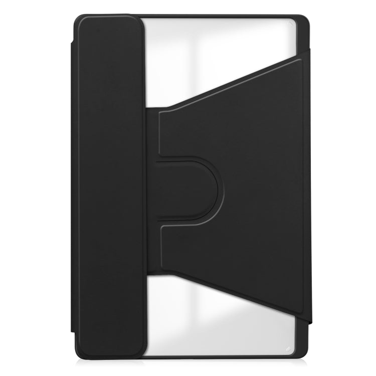 For Lenovo Tab M11/Xiaoxin Pad 11 2024 360 Rotation Transparent Smart Leather Case with Keyboard(Black) - Lenovo by PMC Jewellery | Online Shopping South Africa | PMC Jewellery | Buy Now Pay Later Mobicred