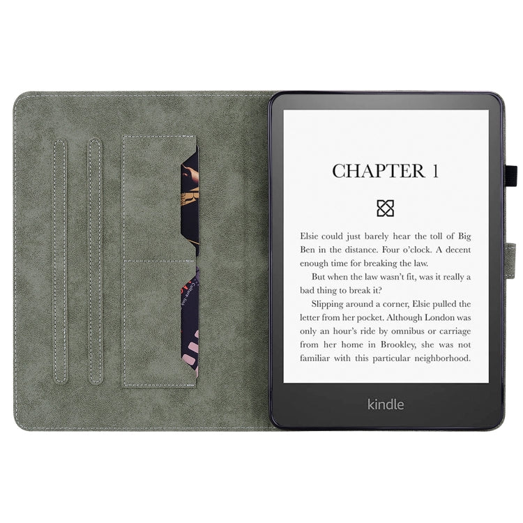 For Amazon Kindle Paperwhite 5  2023 2024 Tiger Pattern Flip Leather Tablet Case(Red) - Amazon by PMC Jewellery | Online Shopping South Africa | PMC Jewellery | Buy Now Pay Later Mobicred