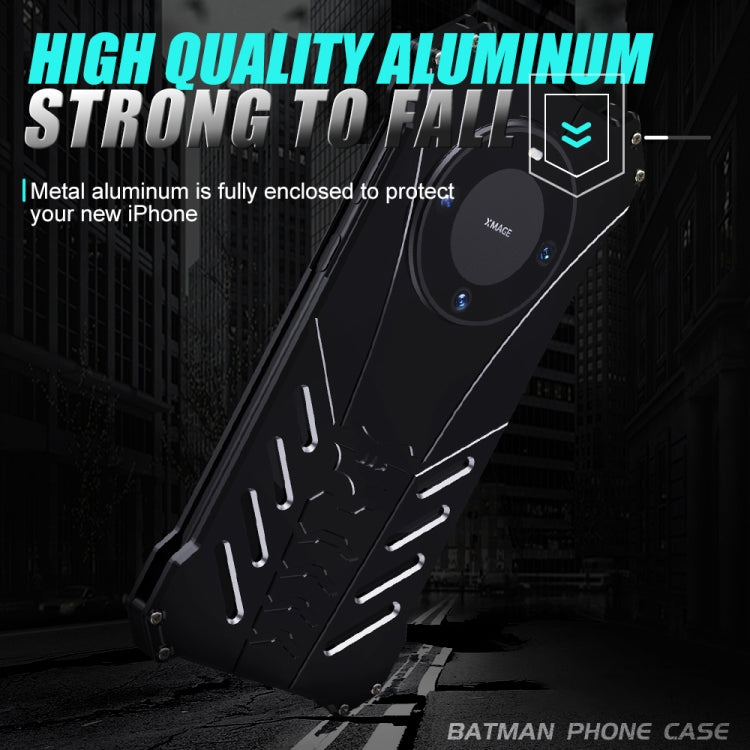For Huawei Mate 60 Pro R-JUST Batman Metal Mobile Phone Protective Case(Black) - Huawei Cases by R-JUST | Online Shopping South Africa | PMC Jewellery