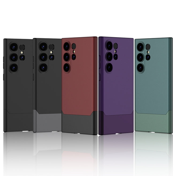 For Samsung Galaxy S24 Ultra 5G GKK Mortise-Tenon Connection Contrast Color Shockproof Phone Case(Black Silver) - free shipping - PMC Jewellery - Order now!