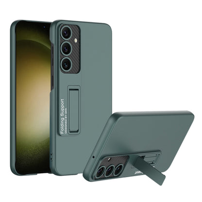 For Samsung Galaxy S24 5G GKK Ultra-thin Shockproof Phone Case with Holder(Forest Green) - Galaxy S24 5G Cases by GKK | Online Shopping South Africa | PMC Jewellery | Buy Now Pay Later Mobicred