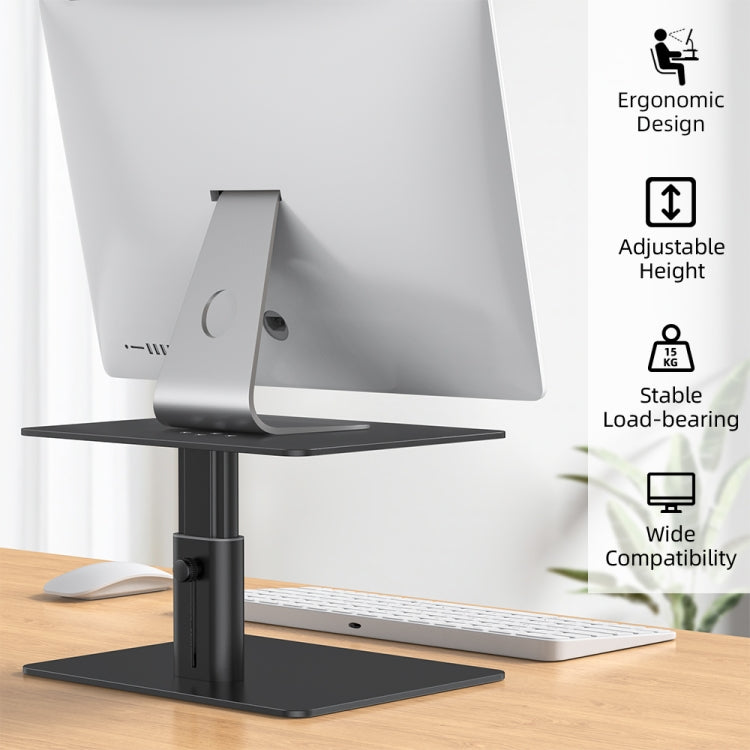 Lenuo DL-202 Aluminum Alloy Computer Screen Bracket(Black) - Laptop Stand by PMC Jewellery | Online Shopping South Africa | PMC Jewellery | Buy Now Pay Later Mobicred