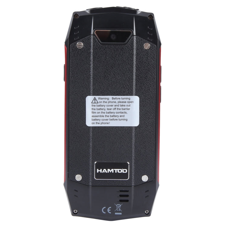 HAMTOD H3 Rugged Phone, EU Version, 2.8 inch T107 ARM CortexTM A7 Quad-core 1.0GHz, Network: 4G, VoLTE, BT, SOS(Red) - free shipping - PMC TechLife - Order now!