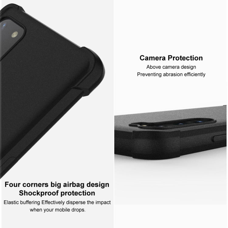 For Honor Magic6 Pro 5G imak Shockproof Airbag TPU Phone Case(Matte Black) - Honor Cases by imak | Online Shopping South Africa | PMC Jewellery