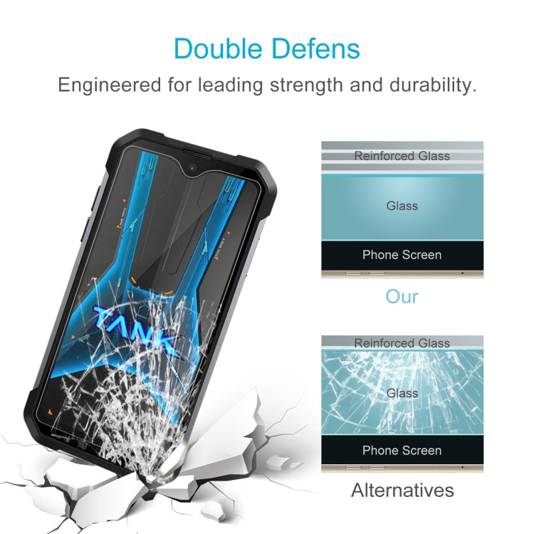 For Unihertz 8849 Tank Mini 1 50pcs 0.26mm 9H 2.5D Tempered Glass Film - Others by PMC TechLife | Online Shopping South Africa | PMC TechLife | Buy Now Pay Later Mobicred