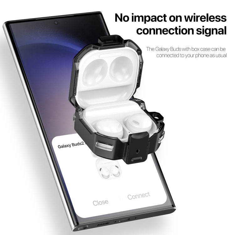 For Samsung Galaxy Buds 2/2 Pro / Buds FE DUX DUCIS SECD Series Wireless Earphones Protective Case(Black) - Samsung Earphone Case by DUX DUCIS | Online Shopping South Africa | PMC Jewellery | Buy Now Pay Later Mobicred